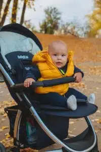 baby in a stroller