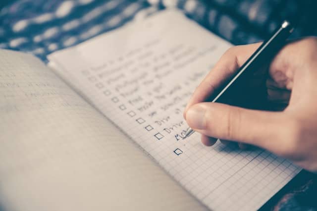 personal goals template writing