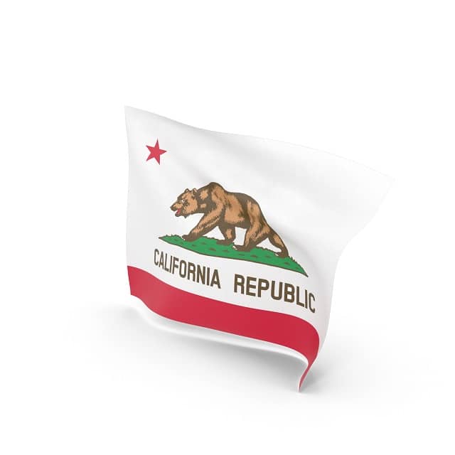 California car seat laws - Flag of California