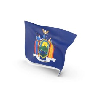 New York car seat laws 2022- New York State flag
