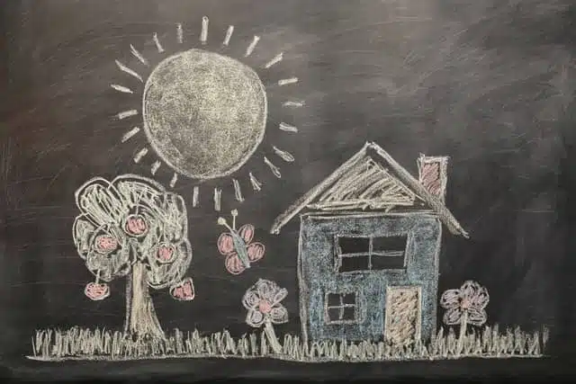 chalkboard for homeschool