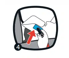 Pass the anchor connector straps