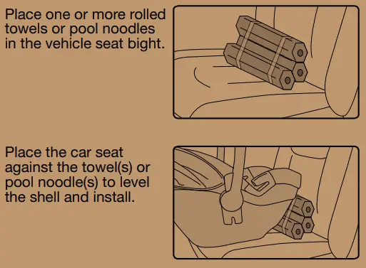 britax car seat installation without base