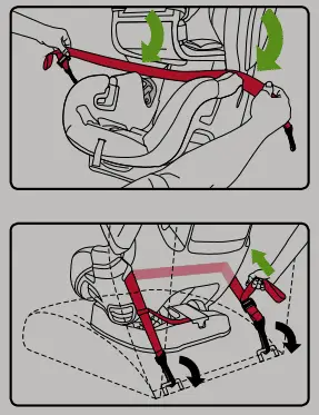 britax latch system strap adjustment