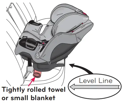 ensure recline angle is parallel to the ground