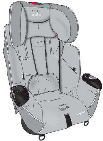 installed booster seat