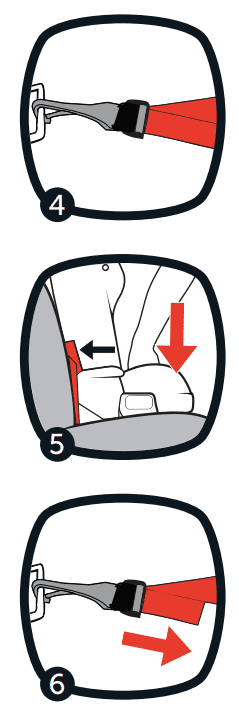 lap belt installation – forward facing II