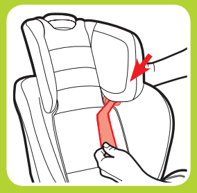 lap-shoulder belt for booster seat