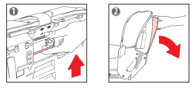 lowering the adjustable bottom