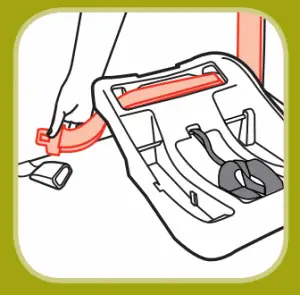passing vehicle belts through belt path