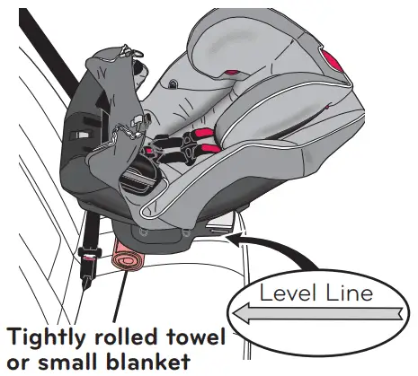 ensure recline angle is parallel to the ground-belt