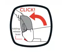 release lever - diono car seat installation
