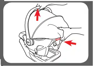 removing graco car seat from base