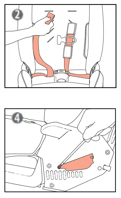 removing the harness straps
