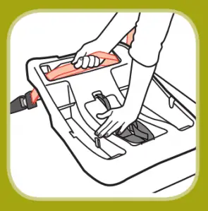 tightening the seat belt
