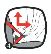 tightening the seat belt in rear-facing II