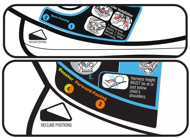 slimfit 4-position recline