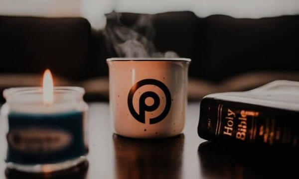 bible coffee candle